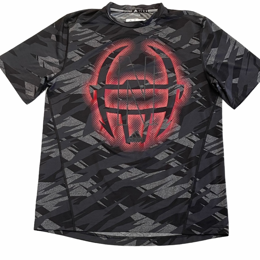 ADIDAS CLIMALITE Short Sleeve Shirt Size L